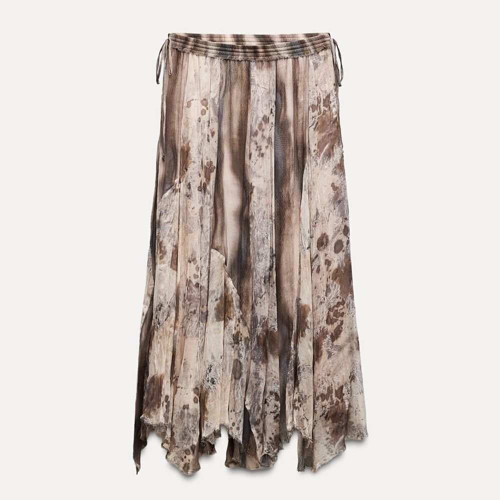 Zara printed patchwork skirt - Picture 1 of 6